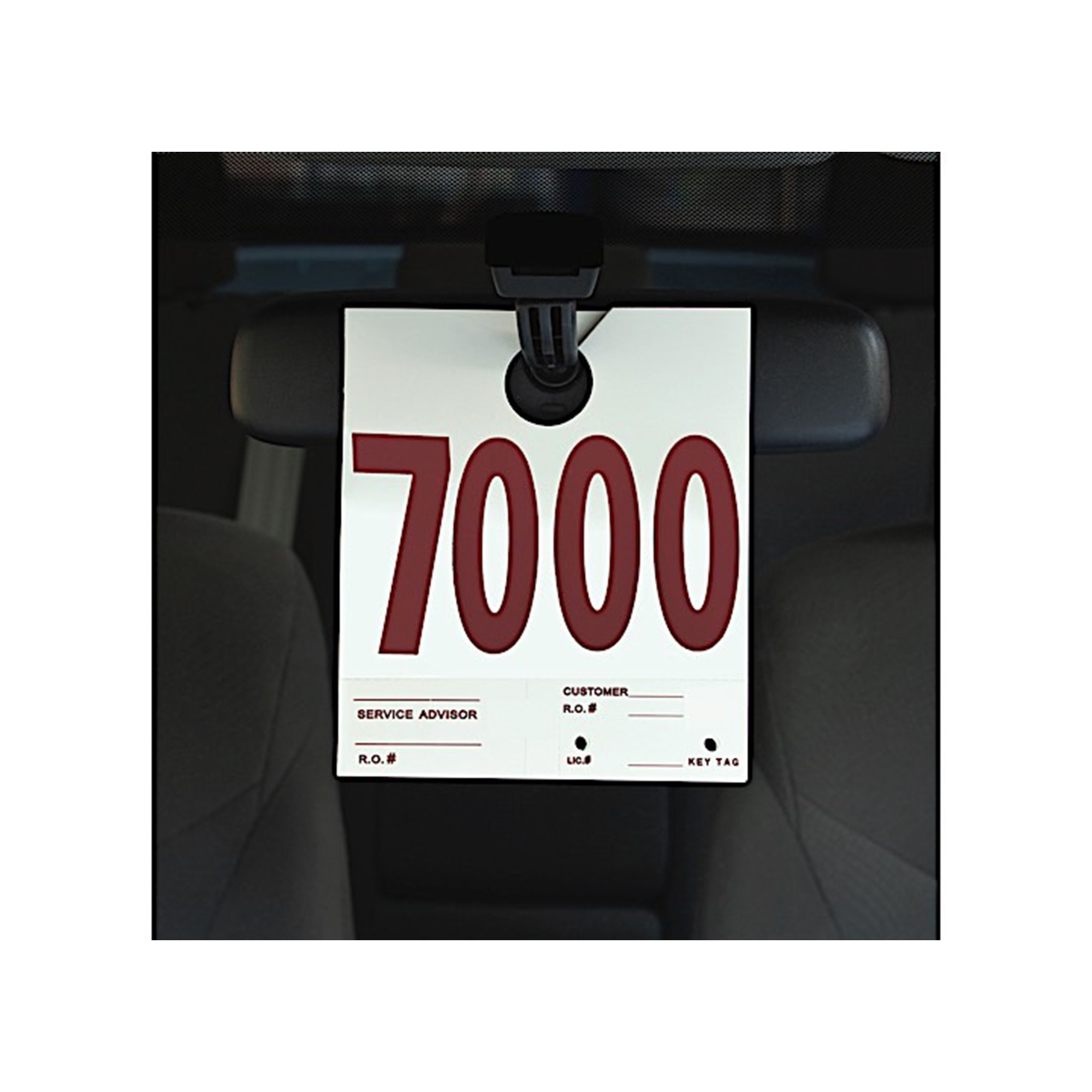 Slip-N-Grip Sequential Tag Set — 7.5in. x 6.5in., Numbers 7000-7999, 1000/Box, Model# SNGFB-P9933-57